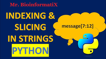 Indexing and Slicing in Strings in Python | Mr. BioinformatiX