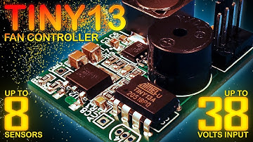 Контроллер вентилятора на ATtiny13 | До 8-ми датчиков температуры!