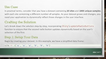 Mastering Shiny R: How to Dynamically Update Radio Button Selections