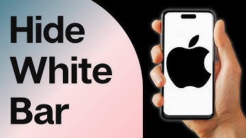 How to Hide White Bar at the Bottom of iPhone
