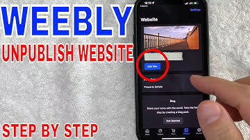 ✅ How To Unpublish Website In Weebly 🔴