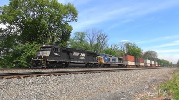 NS 23M with ex CSX trailing on the NS PITL