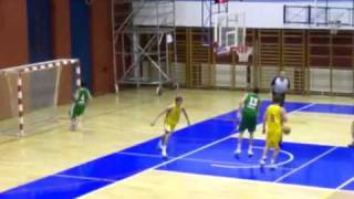 Mario Hezonja Zagreb Co Huge Breakaway Dunk Vs Union Olimpija 2011-01-28
