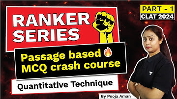 CLAT 2024 - Ranker Series | Quants - Part 1 | CLAT 2024 | Unacademy CLAT #clat #clat2024