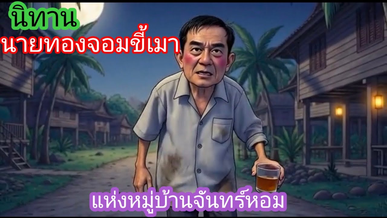 นิทาน🍄 นายทองจอมขี้เมา เเห่งหมู่บ้านจันทร์หอม🍄