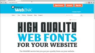 Working with WebINK: Pro-quality Fonts for the Web