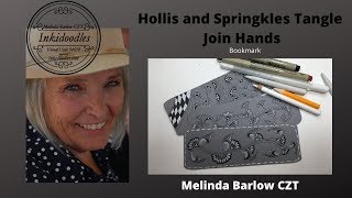 Hollis and Springkle Join HandsTangle Art Lesson #495