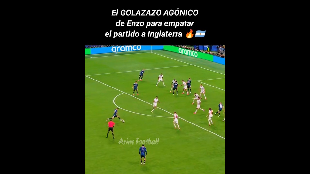 Golazo de Enzo a Inglaterra 🔥🇦🇷