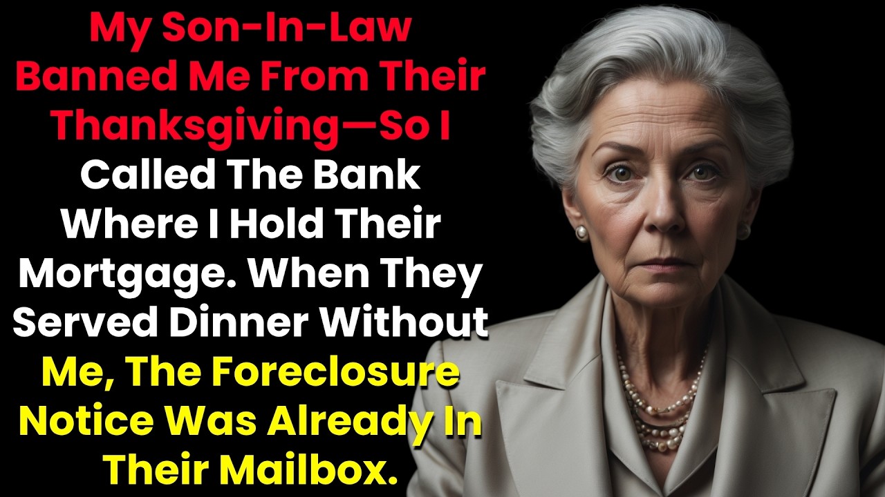 My Son-In-Law Banned Me From Their Thanksgiving—So I Called The Bank Where I Hold Their Mortgage