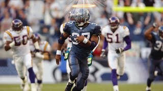 Famous Great Moments In Seattle Seahawks History | Shaun Alexander Breaks Through! Profile