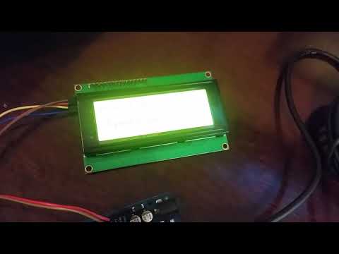 4X20 LCD display  I2C  Arduino
