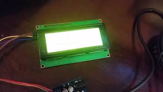 4X20 LCD display  I2C  Arduino