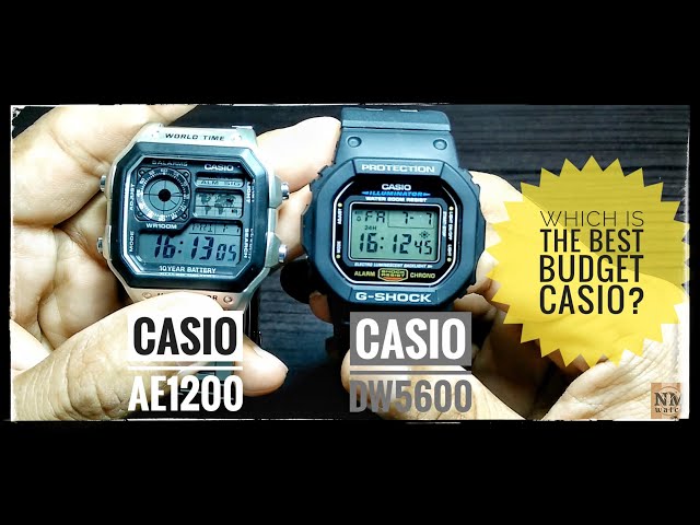 Best budget watch? USD25 Casio Royale AE1200 VS USD50 G-Shock DW5600 #casio  #gshock #dw5600 