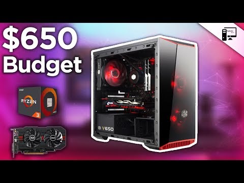 $650  BUDGET AMD GAMING PC APRIL 2018 `w/ Benchmarks!