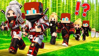 NINJA TJ LIFE CYCLE with NINJA GIRL in SAMURAI VILLAGE!?  - Maizen Minecraft JJ & Mikey screenshot 2