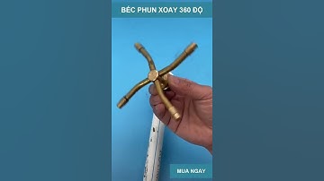 Vòi Phun Sương Tưới Cây Tự Động Xoay 360 Độ, Béc Tưới Đồng Thau Cho Mái Tôn, Tưới Cây Nhiều Mùa