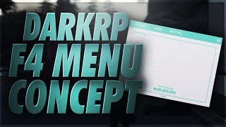 [GMOD] DarkRP F4 Menu Concept | SpeedArt