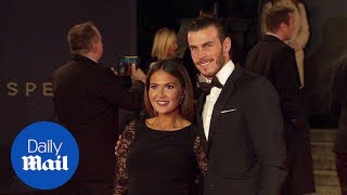 Gareth Bale cuddles up to Emma Rhys-Jones at premiere in 2015 - Daily Mail