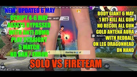 [6 MAY UPDATED]🔰New AssetsBypassed+Script🔰New Character.NPK🔰Full match No Ban / Error