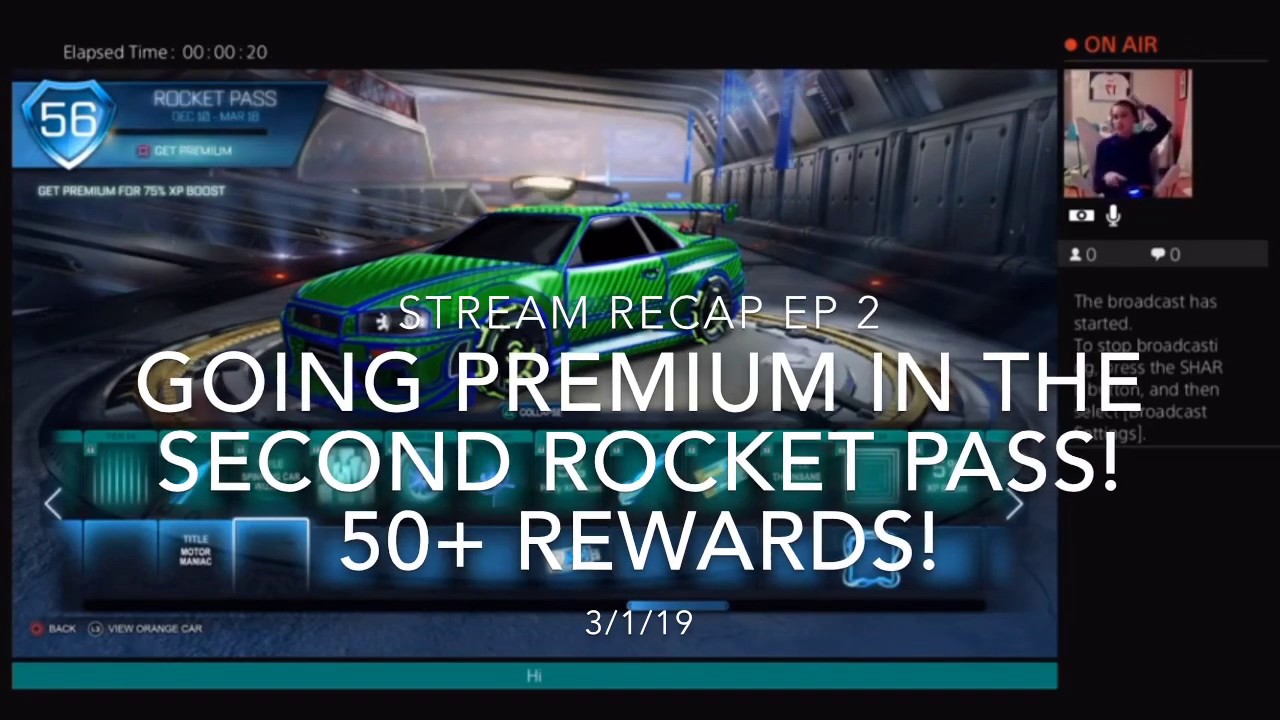 “Going Premium in The 2nd Rocket Pass! 50+ Rewards” Stream Recap