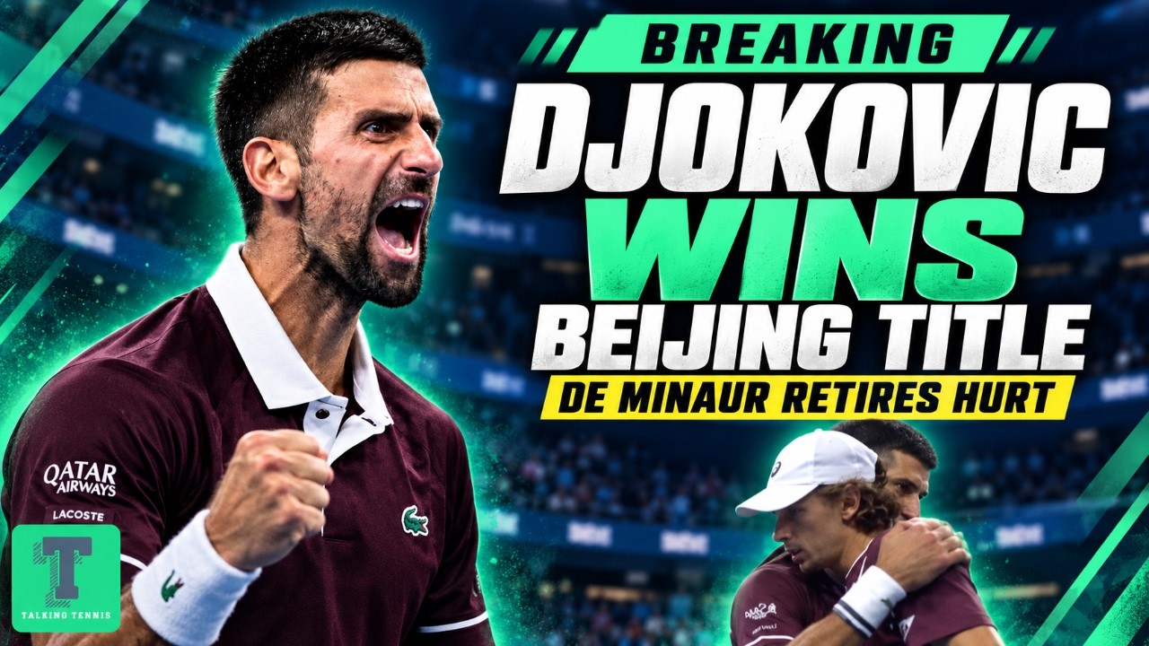 BREAKING: Djokovic wins Beijing title after De Minaur retires hurt
