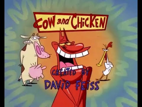 Мультфильм cow and chicken