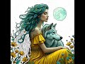 Wolf Girl/Summer/Cool #digital #relax #love #beauty #style #candy #art #color #girl #summer #love
