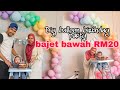 Diy balloon birthday party - BAJET BAWAH RM20 jeeeee #8