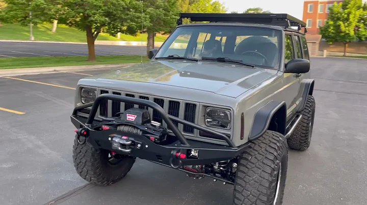 Epic Jeep Cherokee XJ Build in Audi Quantum Gray