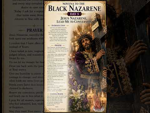 Novena to the Black Nazarene — Day 5 🙏💜✝️ | Jesus Nazarene, Lead Me to Conversion