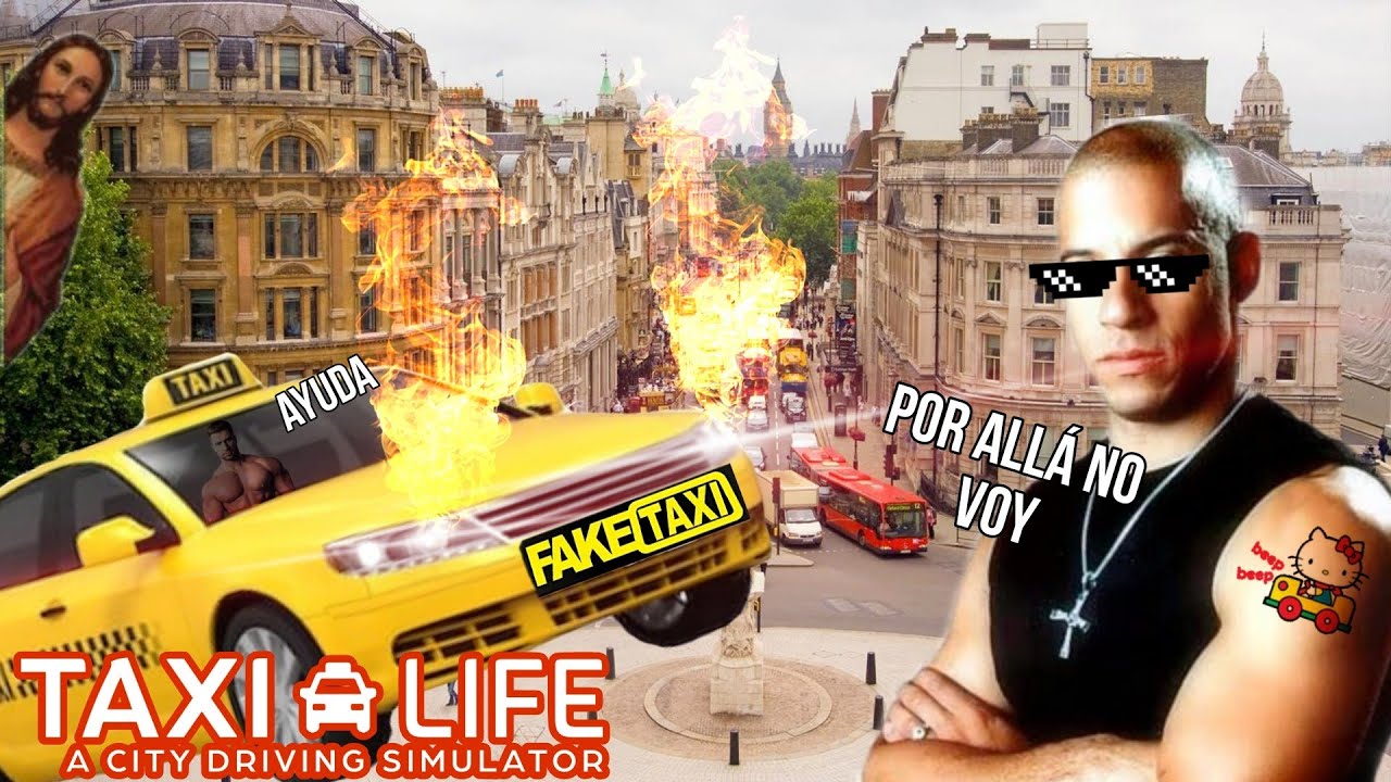 YO POR ALLÁ NO VOY!! || Taxi Life A City Drive Simulator
