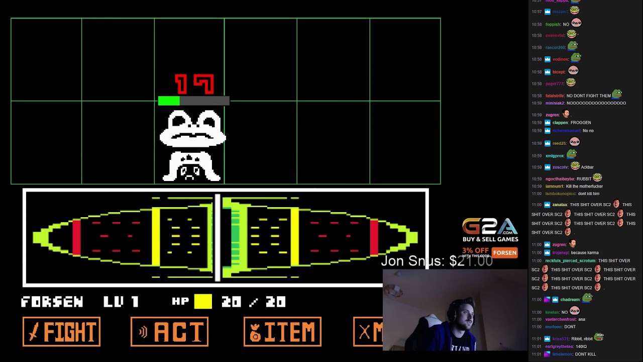 Forsen Plays Undertale (with chat) Part 1