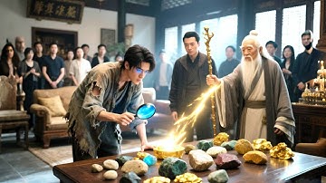 窮小子用1元買神石竟開啟透視眼，一夕之間暴富成賭石大師，美女總裁爭先聘請送上億萬資產！#drama