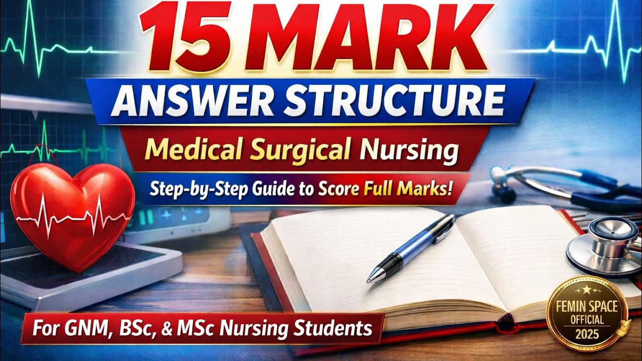 GNM/BSc/MSc/Nursingവിദ്യാർത്ഥികൾക്ക് 15 മാർക്ക് ചോദ്യങ്ങൾ ഇനി ഭയം അല്ല💯🔥ഇനി എഴുതുന്നത് topper styleൽ