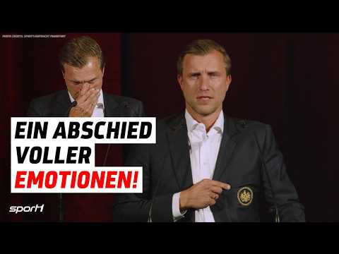 Few eyes left dry during Krösche's farewell speech | SPORT1