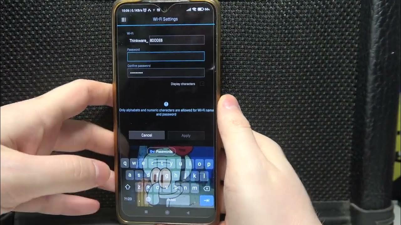 How To Change WiFi Password on ThinkWare Dashcam? YouTube