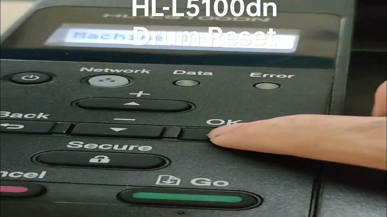 how to clear Replace Drum error HLL5100dn printer YouTube