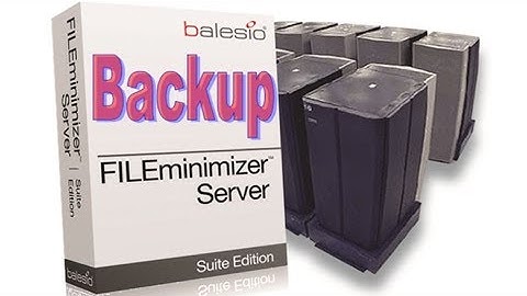 New server solution - accelerate backup