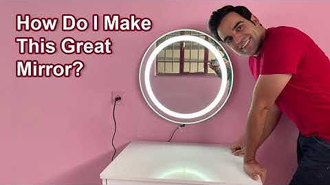 DIY LED MIRROR// How to make a led mirror// Light Up Beauty Mirror