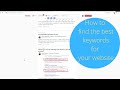 How to find the best keywords for your website