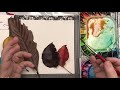 Watercolor Leaf Printing w Negative Shape Painting |  November Color Challenge| Jessica Sanders Art