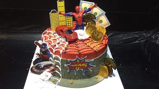SpiderMan and captain cake |How to make Superharo SpiderMan and captain|