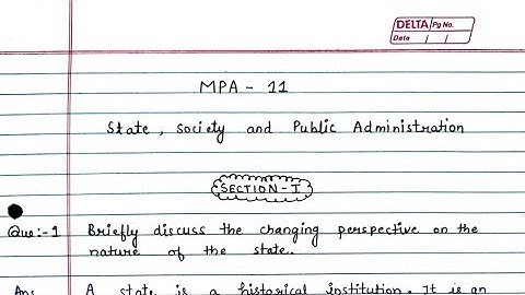 MPA 11 solved assignment 2023-2024 | MPA 11 solved handwritten assignment in English 2023-2024 | MPA
