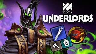 Brute Poisoner with Rubik Tanck | Dota Underlords Standard Match