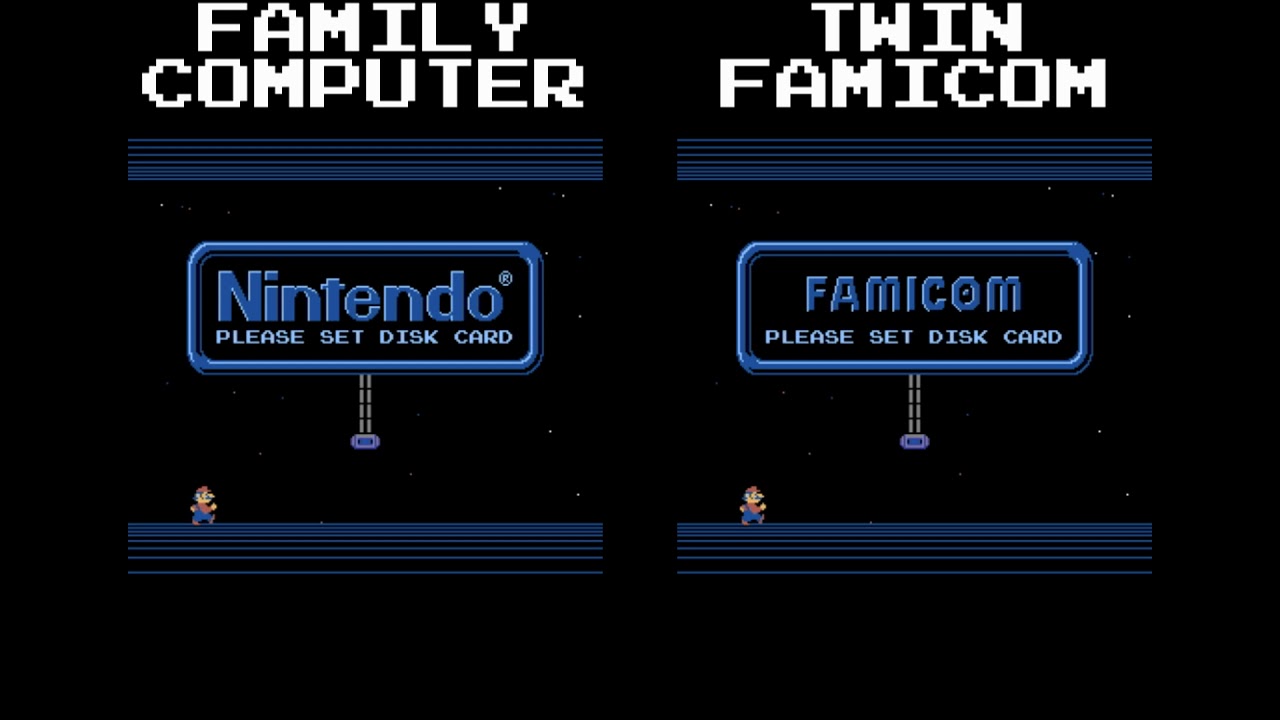 Family Computer Disk System startup comparison - YouTube