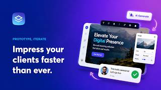 Prototype, iterate. Impress your clients faster than ever with Brizy AI