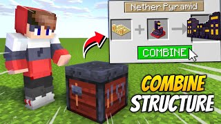 Minecraft But I Can Combine Structures! (HINDI)