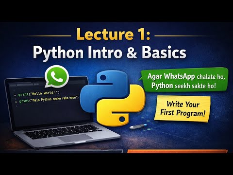1. Python for Beginners | Write Your First Program (No Coding Background)