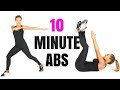 AT HOME WORKOUT 10 MINUTE ABS - with standing ab exercises and tips on how to lose belly weight