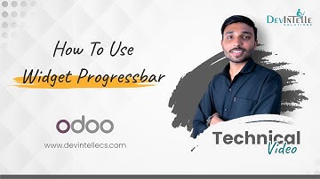 How To Use Widget Progressbar In Odoo #technical